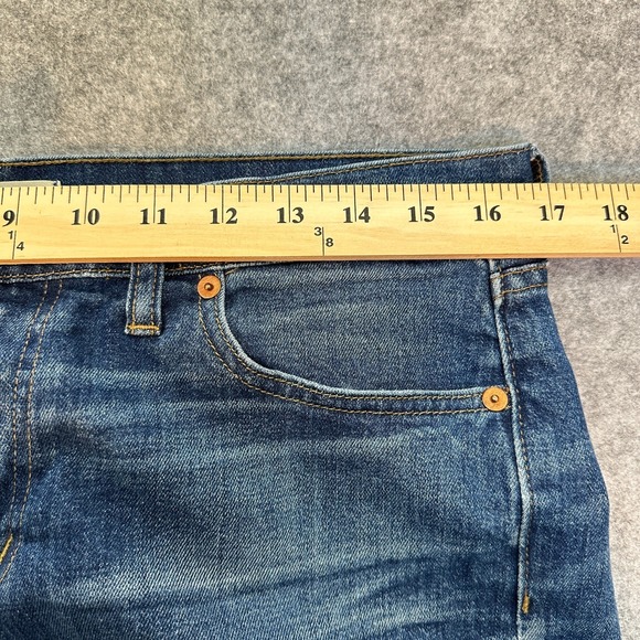 Madewell Jeans Womens 29 The Slim Boyjean Midrise Medium Wash Distressed - Picture 6 of 11